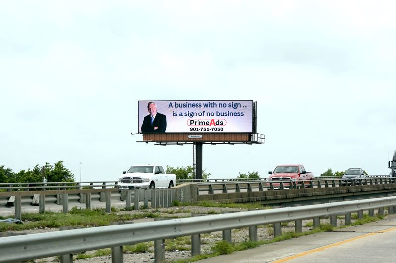 Billboard on I-40 at Mound City Rd, West Memphis